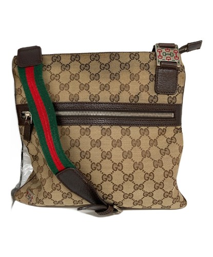 SUPREME ITALIA GUCCI GG canvas shoulder bag 145809 beige