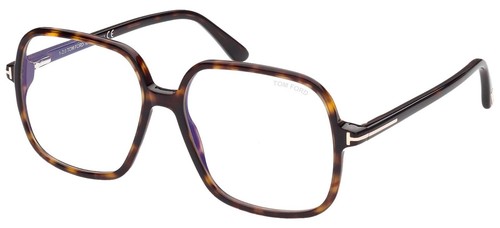 Tom Ford FT 5764 B BLUE BLOCK Dark Havana Blue Filter (052) Eyeglasses