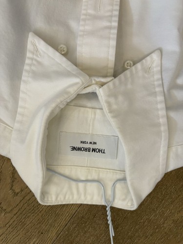 camicia uomo taglia 39 15 1 2 Thom Browne bianca cotone