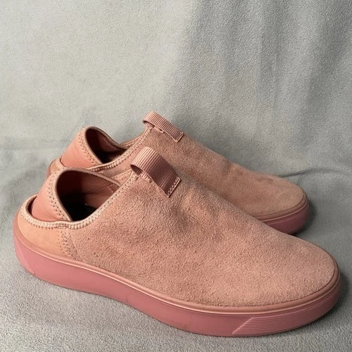 Ecco Street Tray Hygge Slip On Slipper Women Size 40 US9 9.5 Rose Pink Nubuck