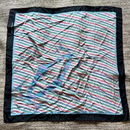 Catena vintage Must De Cartier Parigi seta equitazione costa resort Francia 32"x32