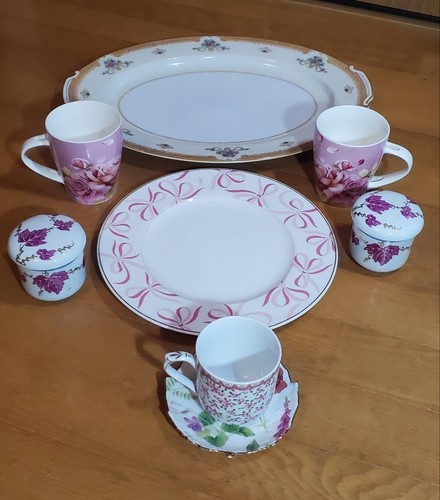 YSL & Narumi & Royal Arden & Ya Tableware Set Pink