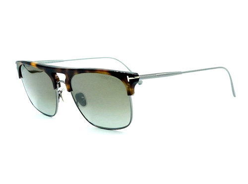 TOM FORD TF 0830 LEE Sunglasses 53Q Havana   Olive Gradient mirro 56 new