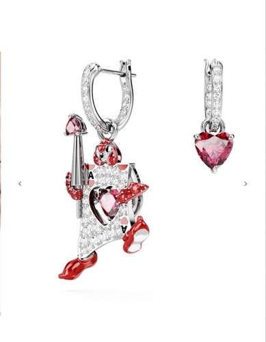 Swarovski 5682810 Alice nel Paese delle Meraviglie Orecchino Goccia Asimmetrico Nuovo + Sacchetto Regalo?❤️