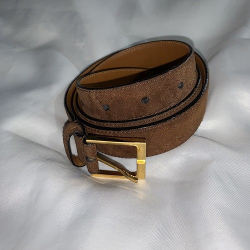 SAINT LAURENT (YSL) Cintura abito in pelle scamosciata marrone originale SAINT LAURENT PARIS YSL $699