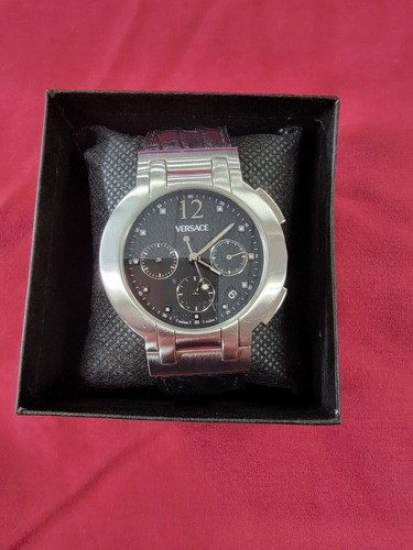 OROLOGIO AUTOMATICO CRONOGRAFO VERSACE BLC99 cinturino in pelle