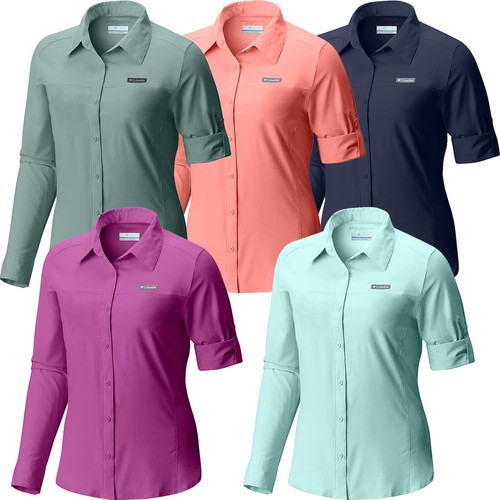 New Womens Columbia "Meadowgate" Omni Shade Vented Long Sleeve Shirt