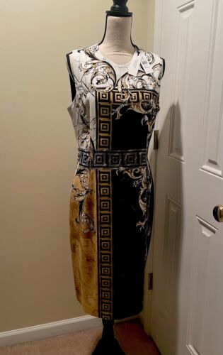Abito Versace Collezione Stampa Barocco 48