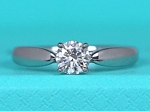 TIFFANY & CO. Anello di fidanzamento $4.400 Tiffany & Co Platinum Harmony I VS2 0 45 ct diamante tondo