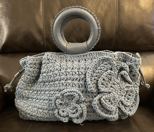 STATE BAGS Patricia Nash Carlina Butterfly Crochet Satchel w  Crossbody