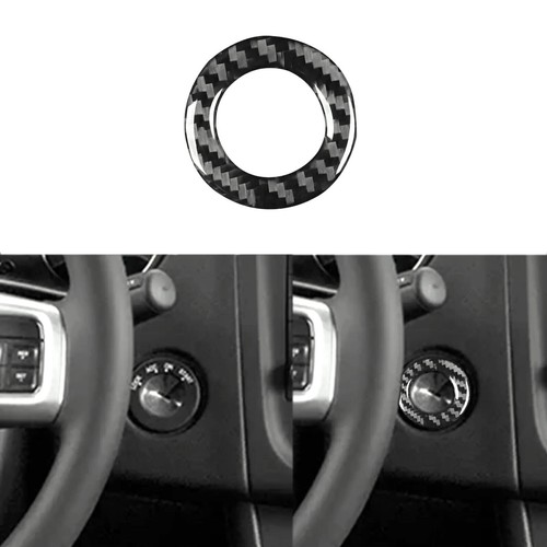 Real Carbon Fiber Engine Ignition Switch Ring Cover Trim For Dodge Avenger 11 14