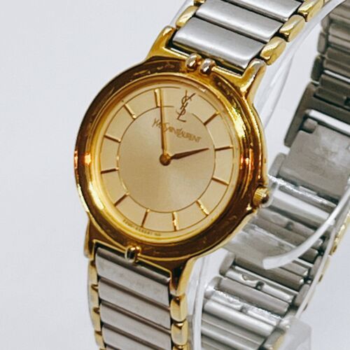 SAINT LAURENT (YSL) Orologio donna YVES SAINT LAURENT 2200 228481 quarzo quadrante oro analogico 15 16 cm