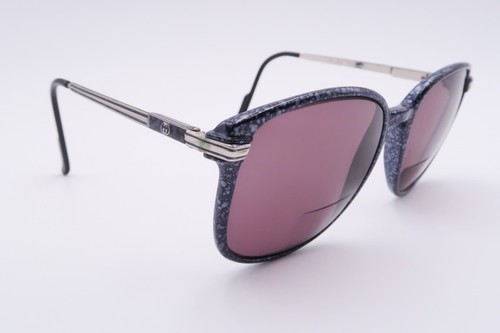 Authentic Vtg GUCCI GG 1102 Sunglasses FRAMES 63P Blue Black 57[]17 140 D151