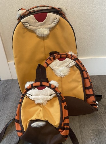 SAMSONITE Sammies By Samonsite 3 Piece Kid’s Animal luggage Tiger Roller + Small backpacks
