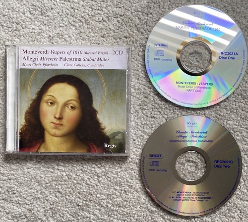 Monteverdi  Allegri et al.  "Marien" Vespers etc.  Regis 2xCD RRC2021
