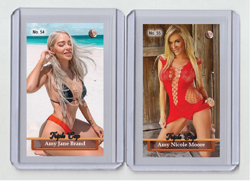 Amy Jane Brand rare MH Triple Cap #'d x 3 Tobacco card no. 54