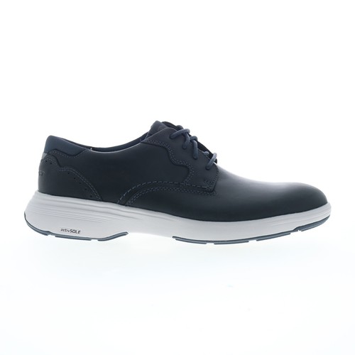 Rockport Noah Plain Toe CJ3195 Mens Blue Oxfords & Lace Ups Plain Toe Shoes
