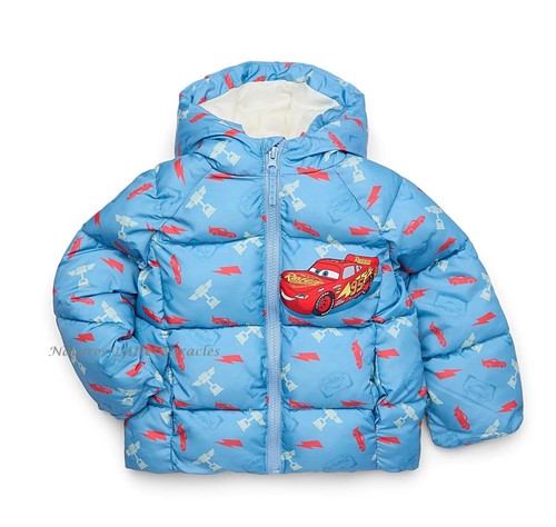 ALEXANDER MCQUEEN Disney Pixar Cars Saetta McQueen Puffer Giacca Cappotto Ragazzo Taglia 2 3 4 5 Bambino