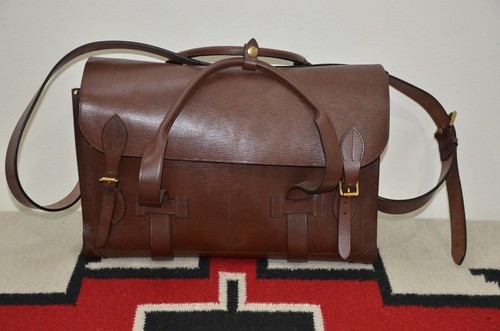 SADDLEBACK LEATHER Ralph Lauren RRL Handmade in England Saddle Bridle Leather Doctor's Duffle Bag
