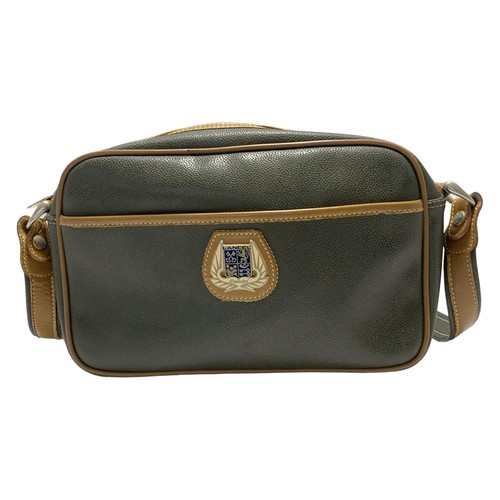 Auth LANCEL   Khaki Brown Leather Shoulder Bag