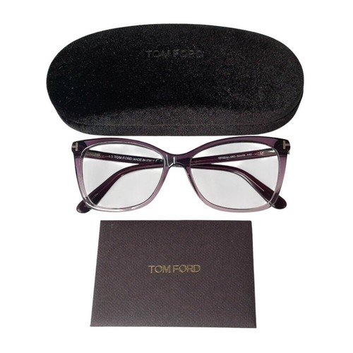 Tom Ford Thin Butterfly Optical Violet Acetate Eye Glass Frame No Lens w Case