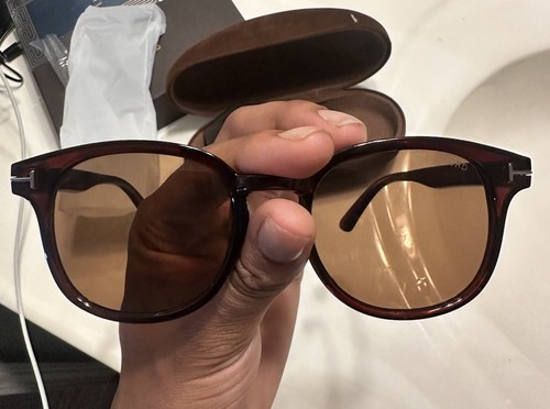Tom Ford FT1123 D 52E Acetate Dark Havana Brown 49 mm Men's Sunglasses