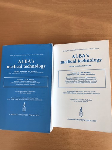 ALBA's Medical Technology   Board Examination Review Book Set (Total of 2 Books)