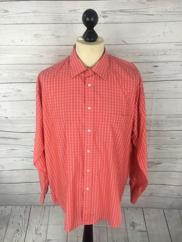 SAINT LAURENT (YSL) Camicia YSL Yves Saint Lauren   17   Rosa   Check   Ottime condizioni