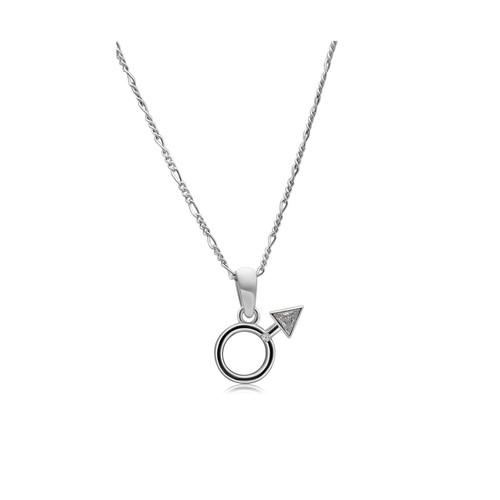 Mars Pendant   925 Sterling Silver Solar System   Aries Zodiac Sign