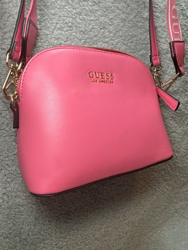 Borsa a tracolla Guess Chuncky mini oro rosa cerniera multi pochette punzone piccola