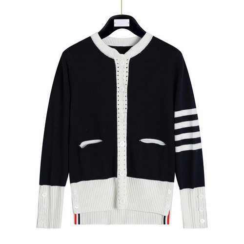 Thom Browne cardigan donna maglia girocollo giacca casual