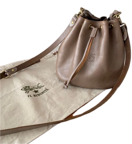 IL BISONTE ILBISONTE Shoulder bag crossbody 2way for women leather vintage 19×19×12cm