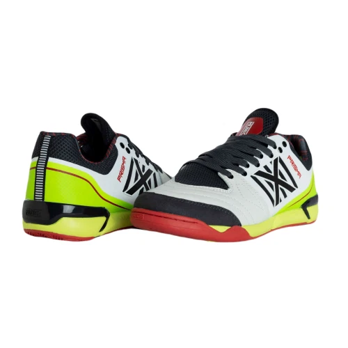 Scarpe Munich Prisma Futsal Uomo 027 Bianco Giallo Nero   Tutte le Taglie   Nuove