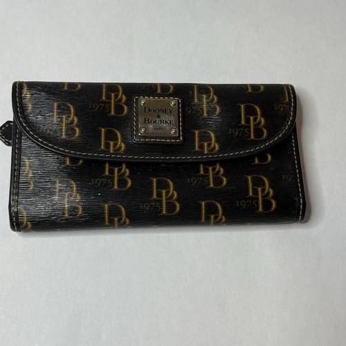 Portafoglio DOONEY & BOURKE Continental Clutch Firma DB 1975 Logo Nero Marrone