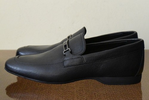 Mocassini Versace Collection in pelle nera taglia 9 (42)