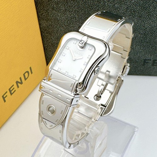 Orologio Fendi 3800L Quadrante Diamante Conchiglia Quarzo 21mm Stile Bracciale