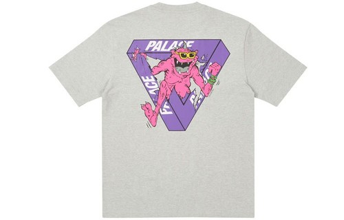 Palace x M Zone Co Branded Little Devil Tri Ferg Cartoon Short Sleeve T Shirt