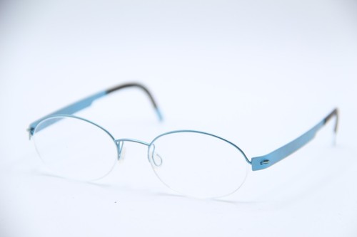 NEW LINDBERG NO. 3014 COL. 25 LIGHT BLUE BLACK AUTHENTIC FRAME EYEGLASSES 44 16