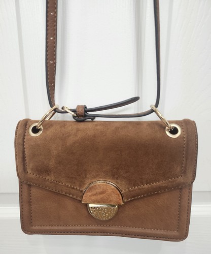 ALDO Nililia Crossbody Bag Shoulder Purse Brown Faux Leather Adjustable Strap