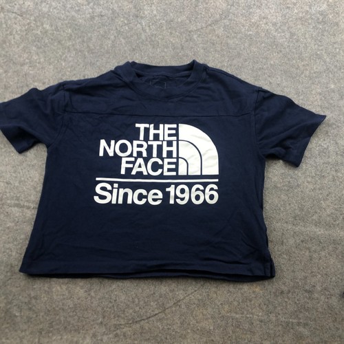 The North Face Camicia Donna Small Blu Maniche Corta Incantesimo Tagliata All'aperto