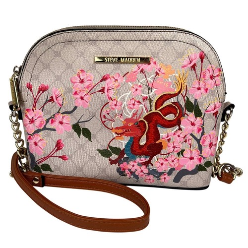 Borsa a tracolla Steve Madden Dragon Sakura Cherry Blossom edizione giapponese Dome