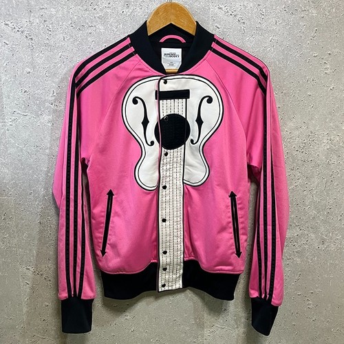 s-l500_1756501478 Adidas Jeremy Scott Musical Notes Guitar Pink/Black Track Jacket Size S