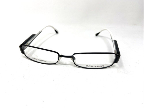EMPORIO ARMANI EA 9379 PFC 52 17 135 BLACK WHITE FLEX HINGE EYEGLASSES GT33