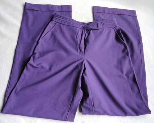 Pantaloni vintage Fendi Jeans viola gamba larga   donna taglia 28"