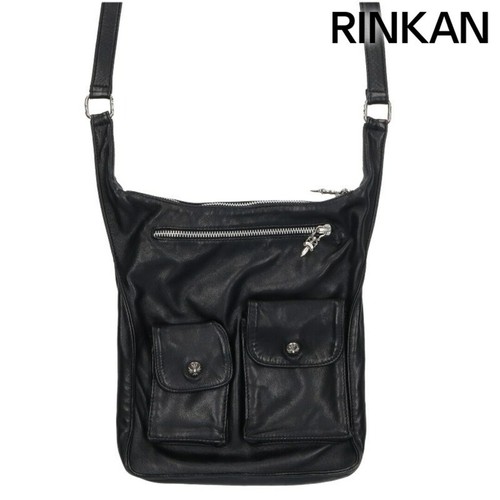 Chrome Hearts F Slinger F Slinger Flap Button Leather Shoulder Bag Men's U 1c