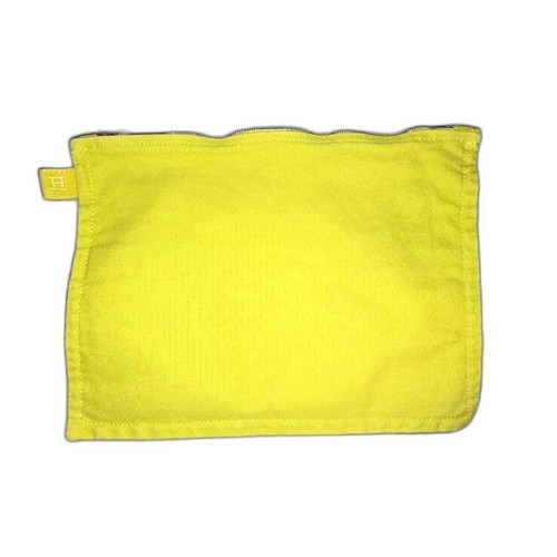 HERMÈS Hermes Bright Yellow Medium Sized Bora Bora Zip Pouch