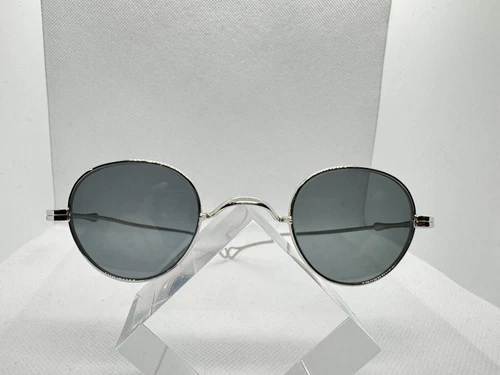 vintage round metal sunglasses Oliver Peoples Calidor Silver