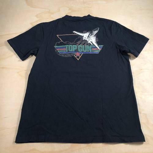 A4015 Top Gun x Shoe Palace Mens Large Graphic T Shirt S S Black Paramount