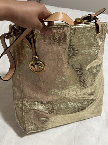 Borsa a tracolla Michael Kors dorata