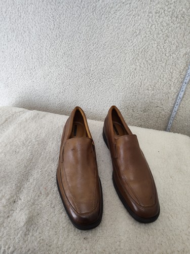 SCARPA Mocassini uomo Clarks Collection 9 5 pelle marrone slip on morbidi ammortizzati scarpe eleganti
